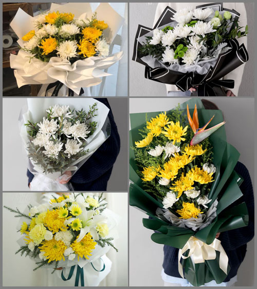 贵州遵义务川县白事花束代送
